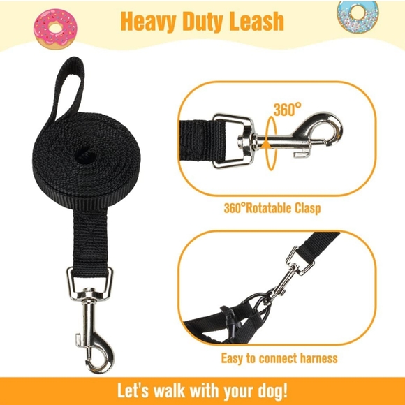 Donut Dog Harness with Leash Set - Picture 3 of 7